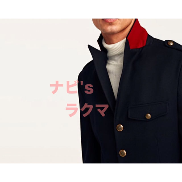 ZARA(ザラ)の半額 ZARA MAN ナポレオン ミリタリー コート ネイビー S 38 メンズのジャケット/アウター(チェスターコート)の商品写真