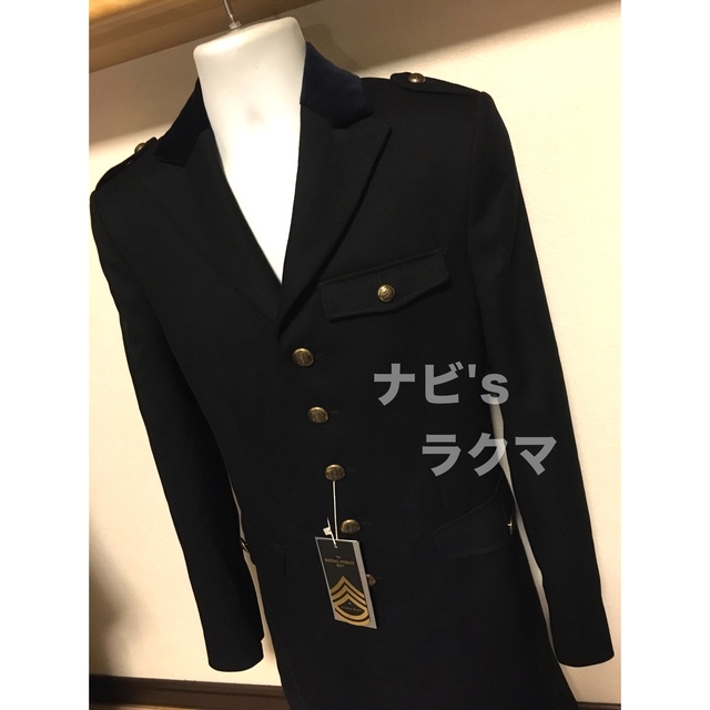 ZARA(ザラ)の半額 ZARA MAN ナポレオン ミリタリー コート ネイビー S 38 メンズのジャケット/アウター(チェスターコート)の商品写真