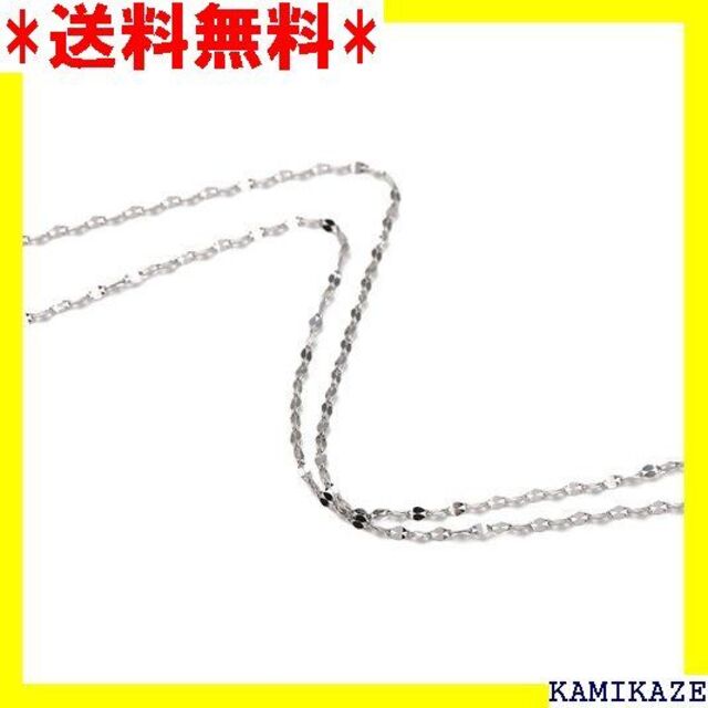 まとめ割はじめる ☆ プラチナ ネックレス ペタル チェーン 40cm 幅1.2