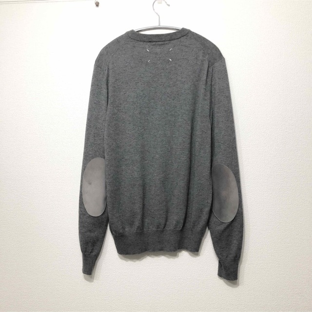 Maison Margiela エルボーパッチ ニットセーター グレー L