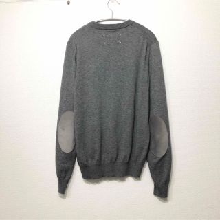 マルタンマルジェラ(Maison Martin Margiela)のMaison Margiela エルボーパッチ ニットセーター グレー L(ニット/セーター)