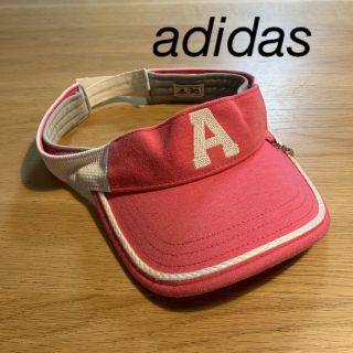 アディダス(adidas)の【アディダス】ピンクのサンバイザー(ウエア)