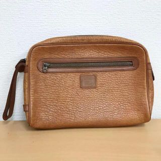 バーバリー(BURBERRY)のvintage Burberry leather cluch bag(クラッチバッグ)