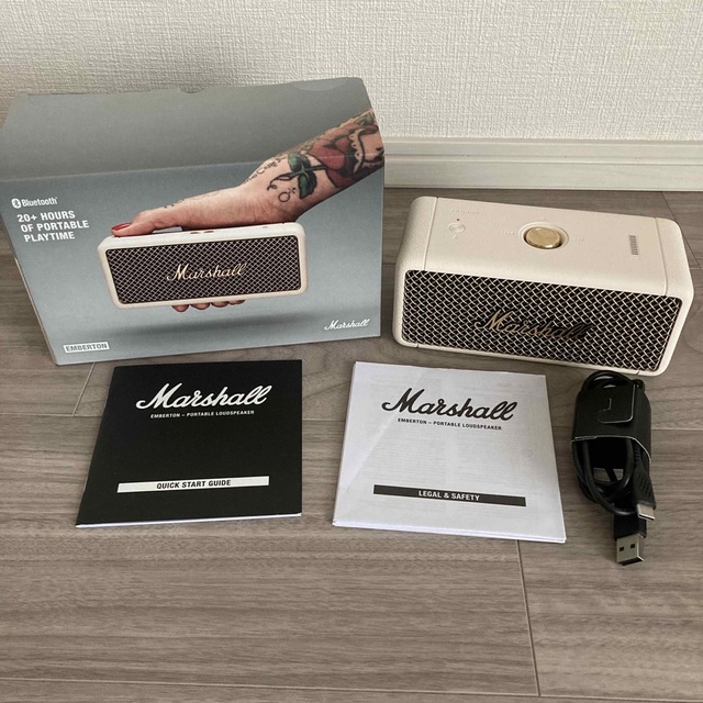 Marshall Bluetooth スピーカー Emberton Cream 2022公式店舗 11118円