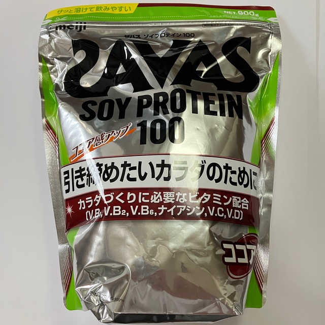 SAVAS(ザバス)のザバス savas ソイプロテイン100 ココア味 900g 食品/飲料/酒の健康食品(プロテイン)の商品写真