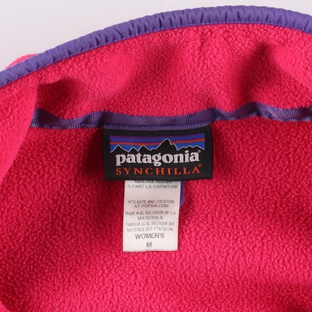 patagonia(パタゴニア)の古着 14年製 パタゴニア Patagonia SYNCHILLA シンチラ 25485FA14 フリースジャケット レディースM /eaa294944 レディースのジャケット/アウター(その他)の商品写真