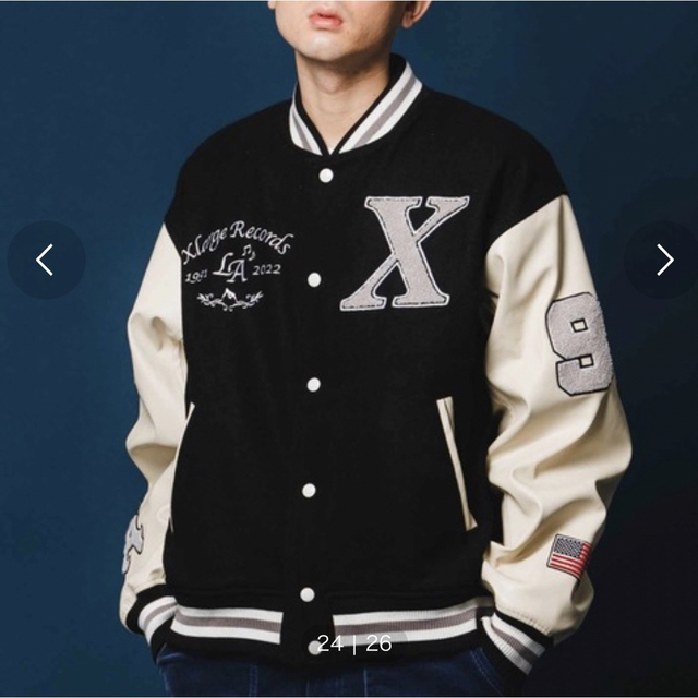 XLARGEエクストララージ OG VARSITY JACKETウールスタジャン-
