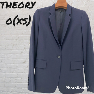 セオリー(theory)の【SALE】theory テーラード　ジャケット　ネイビー　O XS 清楚(テーラードジャケット)