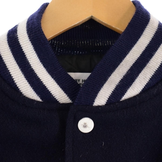 カナダ製両面ワッペン刺繍袖レザー本革スタジャンヴィンテージ古着ゆるダボ90s