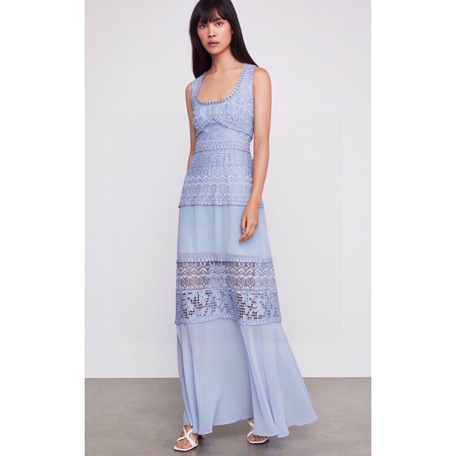 BCBGMAXAZRIA(ビーシービージーマックスアズリア)のsale❤️BCBGMAXAZRIA新作新品　ブルー　ロングワンピース ドレス レディースのフォーマル/ドレス(ロングドレス)の商品写真