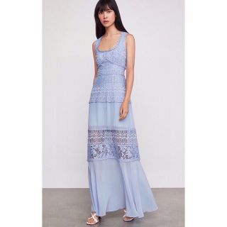 ビーシービージーマックスアズリア(BCBGMAXAZRIA)のsale❤️BCBGMAXAZRIA新作新品　ブルー　ロングワンピース ドレス(ロングドレス)