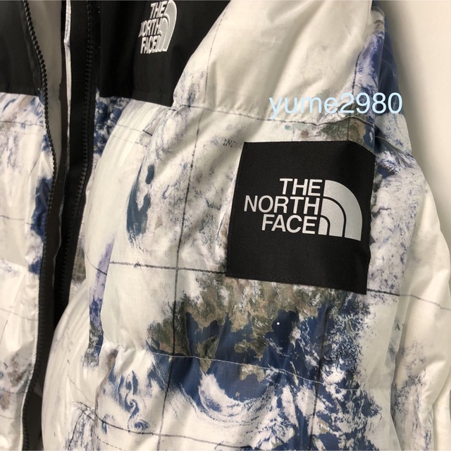 THE NORTH FACE(ザノースフェイス)のラスト一点❣️ノースフェイス　ノベルティ　ヌプシ　ダウン　プリント  L メンズのジャケット/アウター(ダウンジャケット)の商品写真