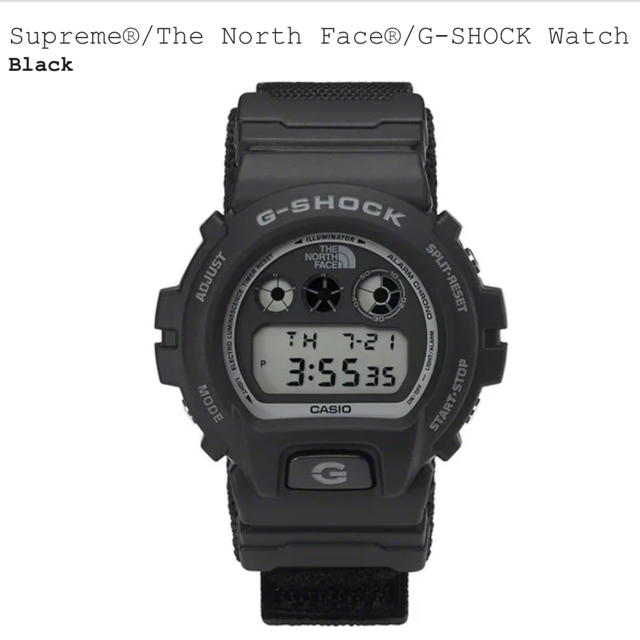 Supreme(シュプリーム)のSupreme THE NORTH FACE G-SHOCK シュプリーム 黒 メンズの時計(腕時計(デジタル))の商品写真
