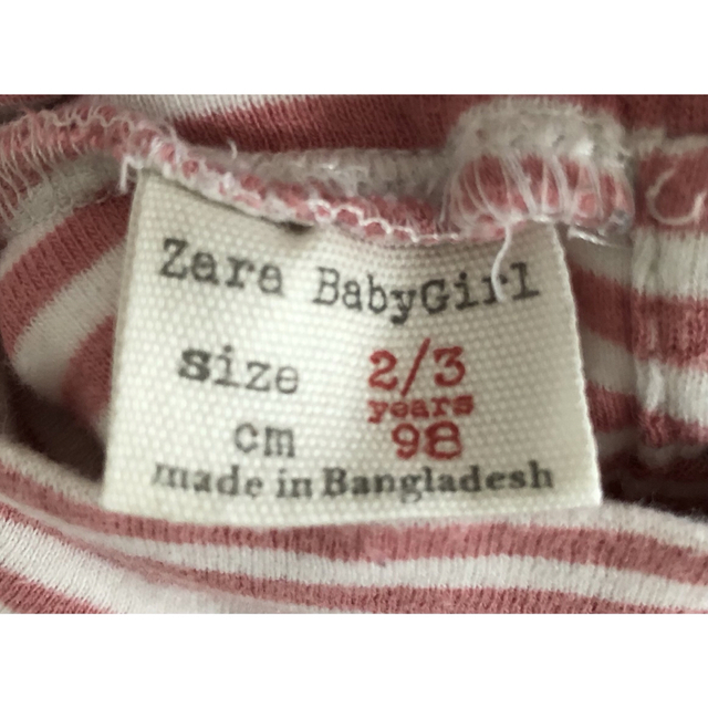 ZARA(ザラ)の女の子用 カットソー ① 95サイズ キッズ/ベビー/マタニティのキッズ服女の子用(90cm~)(Tシャツ/カットソー)の商品写真