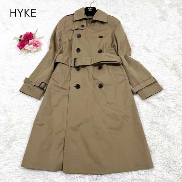 HYKE ハイク トレンチコート 2 ベージュ-