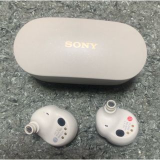 ソニー(SONY)のSONY WF-1000XM4 B プラチナシルバー 完動品 不具合なし(ヘッドフォン/イヤフォン)