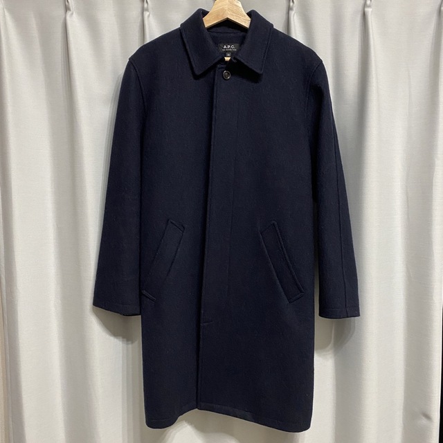 A.P.C. ステンカラーコート 厚手ウール