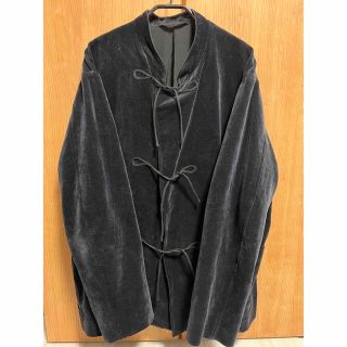 19AW comoli 別珍スタンドカラージャケット ネイビー