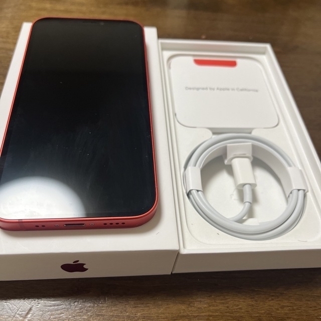 iPhone12mini 64GB  RED  SIMフリー+フィルムなど4点スマホ/家電/カメラ