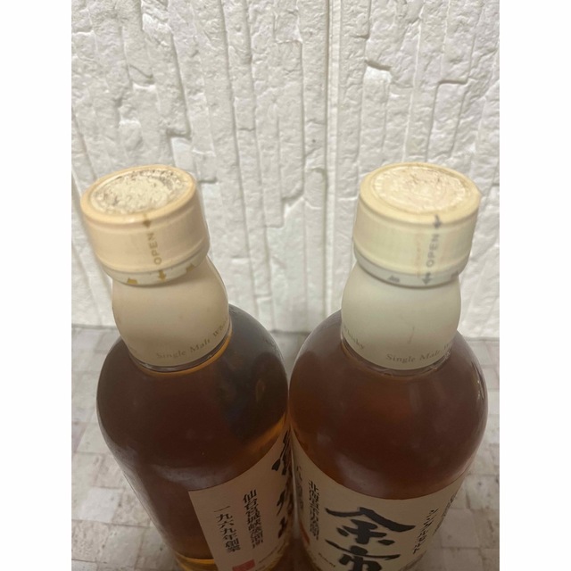 旧ラベル余市と旧ラベル宮城峡　各500ml 2