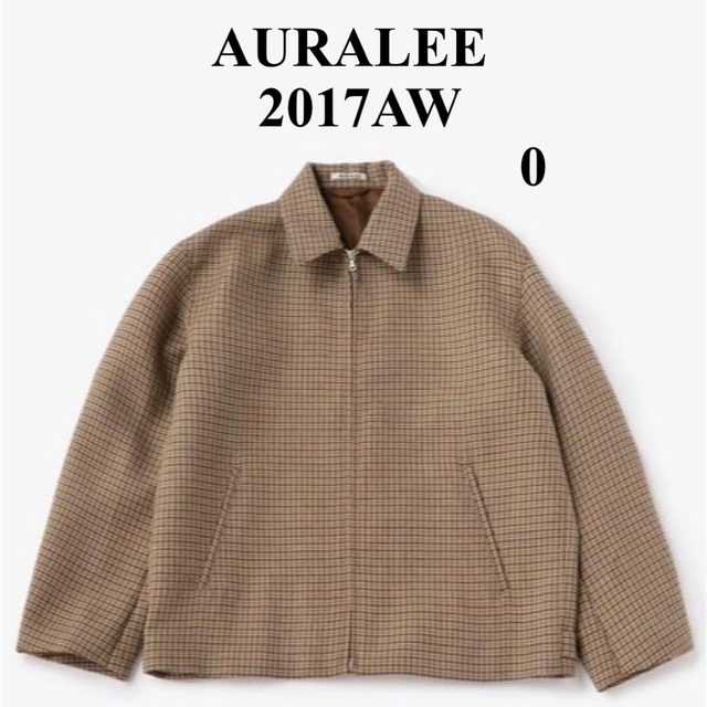 名作】AURALEE オーラリー 2017AW ガンクラブチェック ブルゾン - ブルゾン