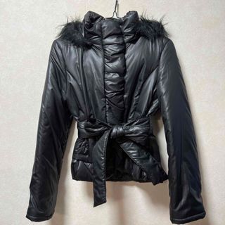 Luxe mimosa - 黒のフェイクファーブルゾン