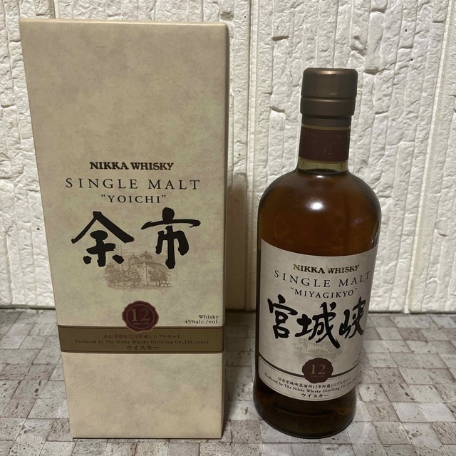 余市12年、宮城峡12年　蒸留所限定ボトル4本(サントリー、山崎、響、白州好きに