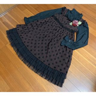 最終値下!定価21,840円!イノセントワールド秋冬物懐古ロリィタワンピース