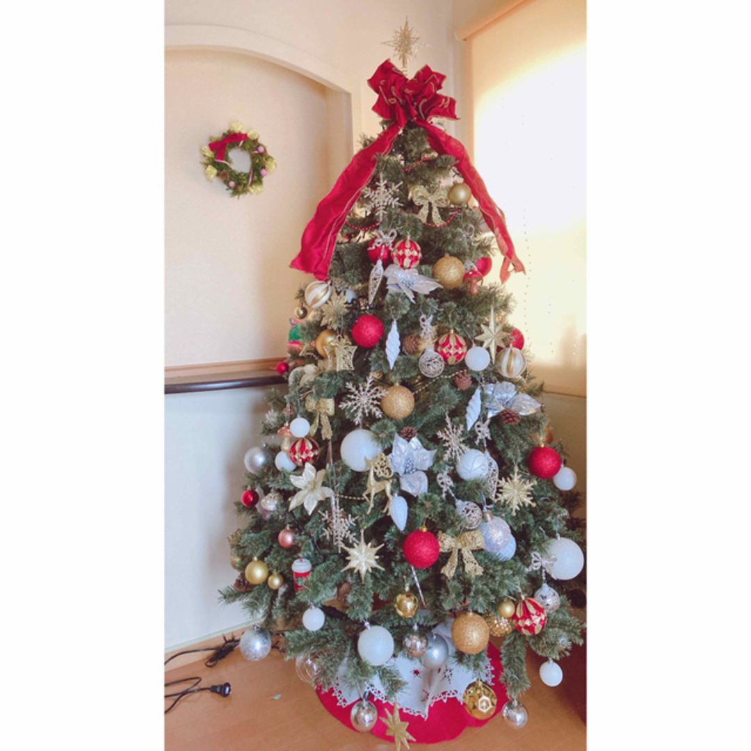 ニコアンド　クリスマスツリー　180センチ ハンドメイドのインテリア/家具(インテリア雑貨)の商品写真