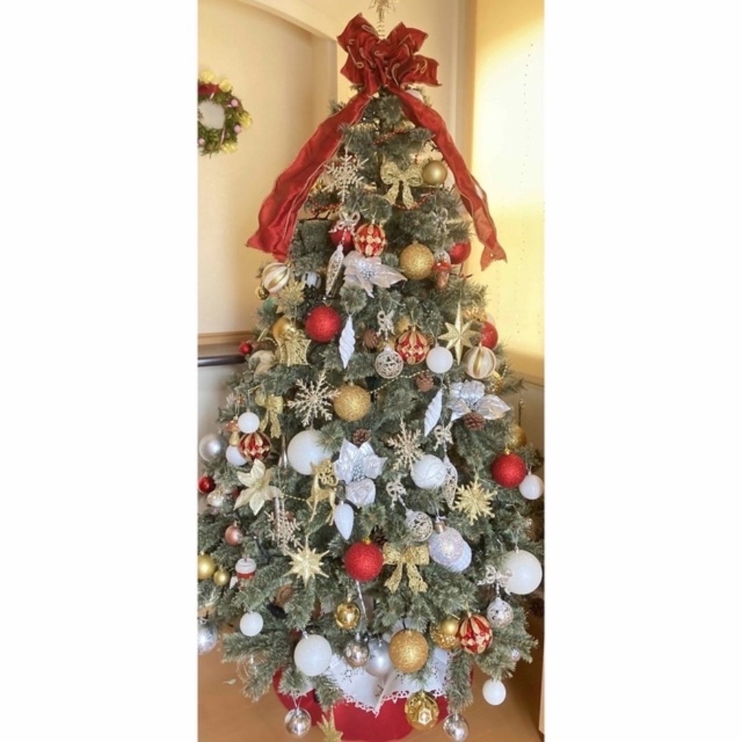 ニコアンド　クリスマスツリー　180センチ ハンドメイドのインテリア/家具(インテリア雑貨)の商品写真