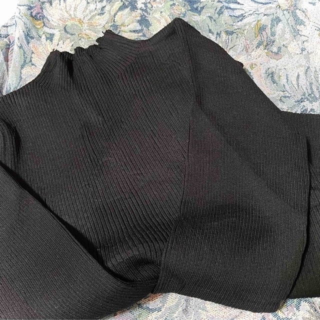 《新品/再入荷♫》ニット&青スカートセット ロングスカート 花柄 刺繍 韓国 レディースのスカート(ロングスカート)の商品写真