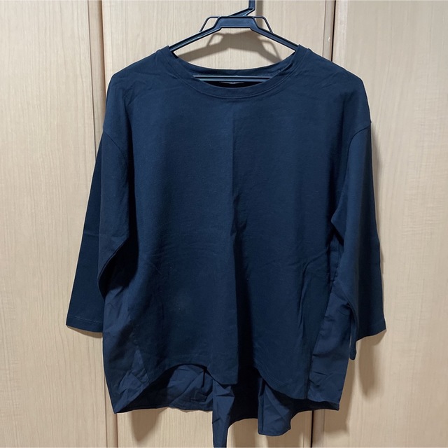 しまむら(シマムラ)のしまむら dearful 七分袖切替Tシャツ レディースのトップス(Tシャツ(長袖/七分))の商品写真