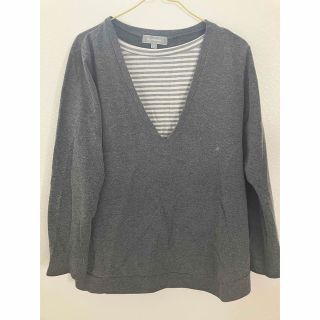 授乳服★西松屋　Lサイズ　グレー　裏起毛　冬　マタニティ　パジャマ　(マタニティトップス)