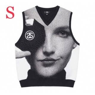 ステューシー(STUSSY)のstussy photo jacquard vest カールラガーフェルド S(ベスト)