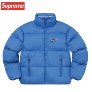 supreme NIKE ダウンジャケット ブルー グク BTS シュプリーム