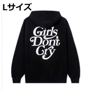 ジーディーシー(GDC)のGirls Don't Cry Logo Hoodie Black 伊勢丹(パーカー)