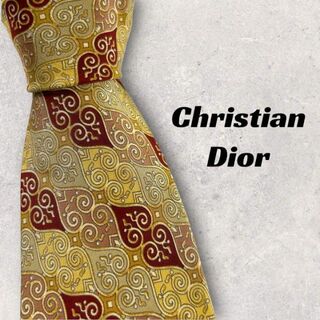 クリスチャンディオール(Christian Dior)の【4037】美品！Christian Dior ディオール　ネクタイ　総柄(ネクタイ)