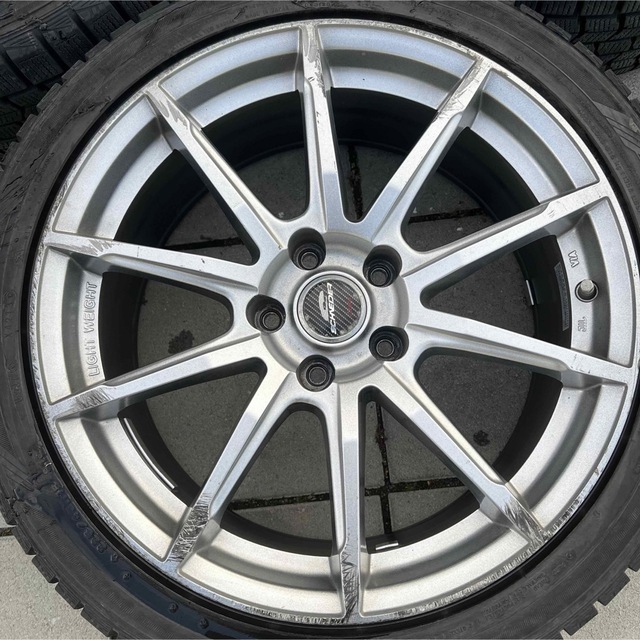 DUNLOP(ダンロップ)の☆18インチ☆スタッドレス付☆225/45R18☆クラウンオデッセイ等に☆ 自動車/バイクの自動車(タイヤ・ホイールセット)の商品写真