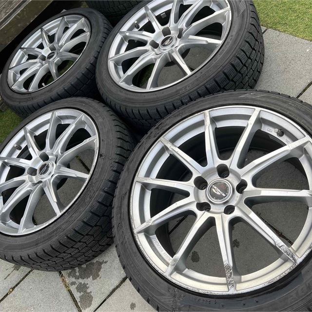 自動車/バイク☆18インチ☆スタッドレス付☆225/45R18☆クラウンオデッセイ等に☆