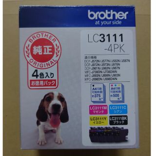 ブラザー(brother)のbrother純正 インクカートリッジ LC3111-4PK 4色(その他)