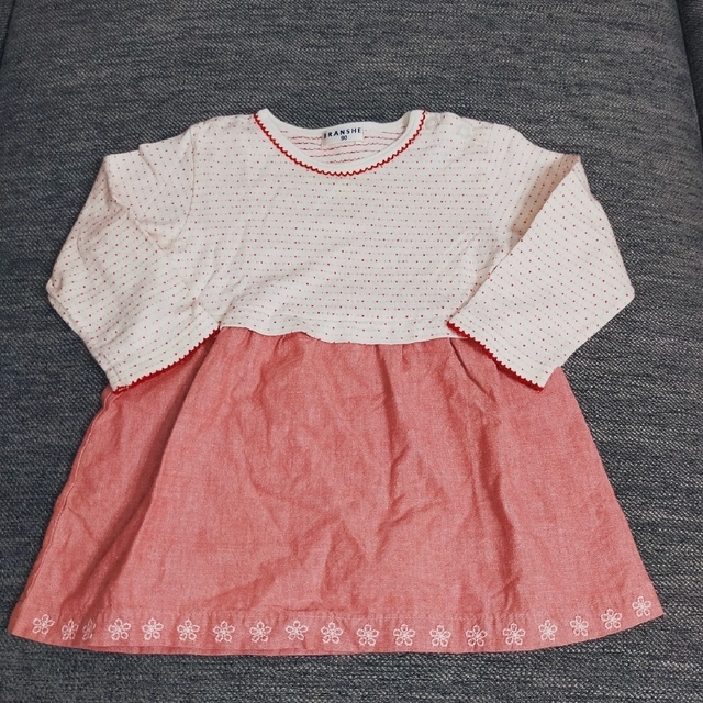 Branshes(ブランシェス)のBRANSHES ワンピース Size90 キッズ/ベビー/マタニティのキッズ服女の子用(90cm~)(ワンピース)の商品写真