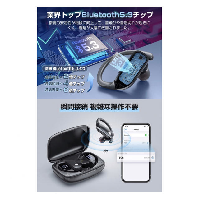 現品限り！10%off❗️Bluetooth イヤホン ワイヤレスイヤホン