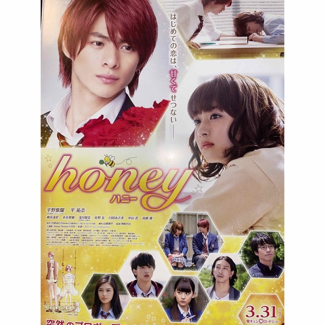 King & Prince(キングアンドプリンス)のKing & Prince  平野紫耀くん主演　『honey』フライヤー  5枚 エンタメ/ホビーのタレントグッズ(アイドルグッズ)の商品写真