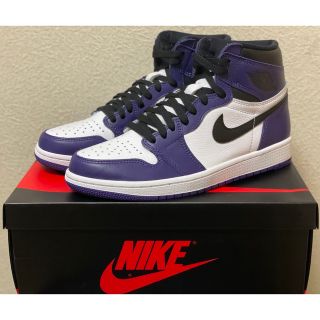 ナイキ(NIKE)の新品未使用 Air Jordan 1 Court Purple 26.5(スニーカー)