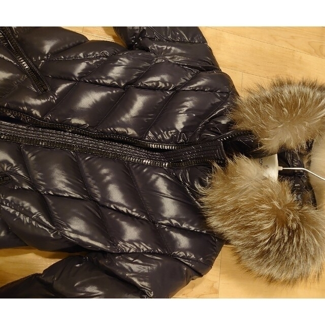 MONCLER ロングダウン ネイビー ファー | www.innoveering.net