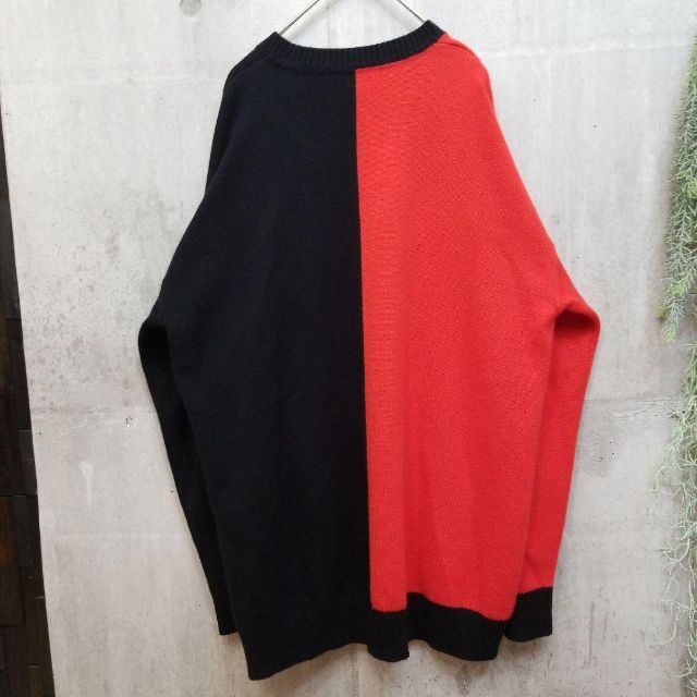 BURBERRY - 美品☆カシミヤ100%☆XL☆BURBERRY バイカラーニット