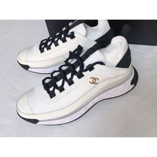 CHANEL シャネル レディース スニーカー アイボリー