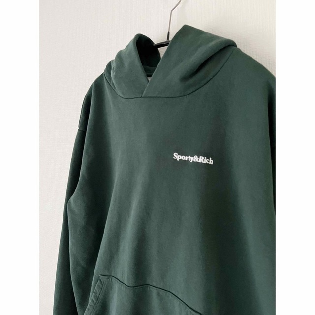 L'Appartement DEUXIEME CLASSE - SPORTY&RICH SERIF LOGO HOODIE