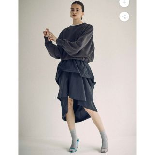 シー(SEA)のSEA  TYPEWRITER DRAPE SKIRT 新品、未使用、タグ付き(ロングスカート)