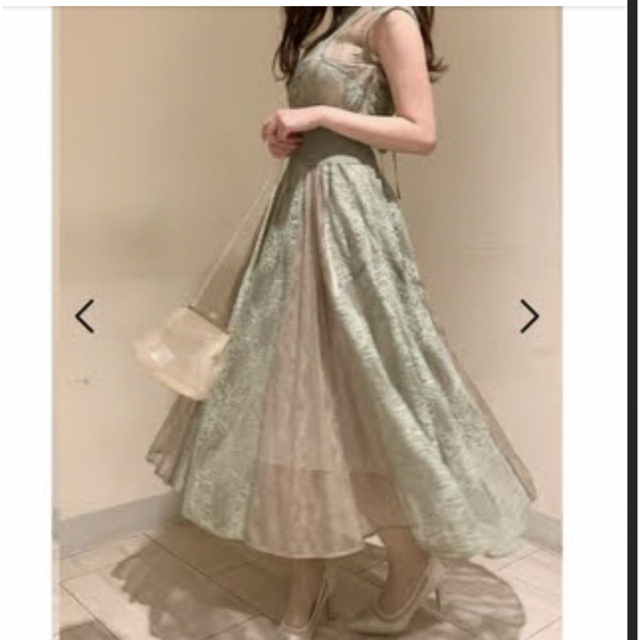 SNIDEL(スナイデル)のスナイデル　スイッチングレースドレス レディースのフォーマル/ドレス(ロングドレス)の商品写真
